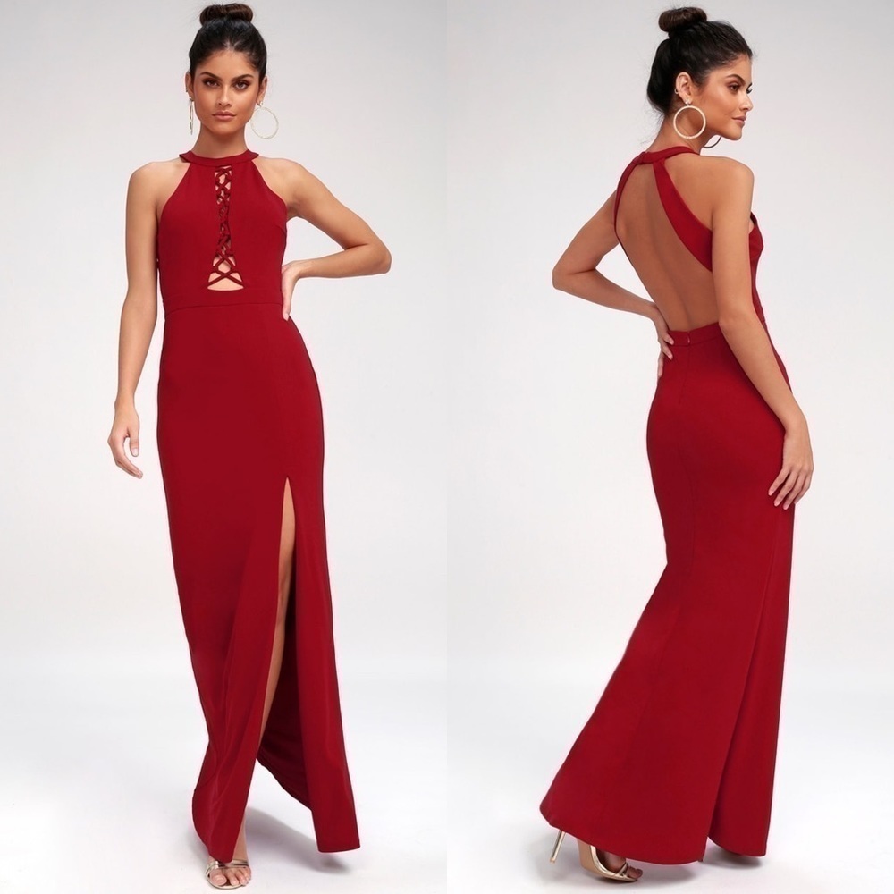 Lulu’s‎ Halter Maxi Dress